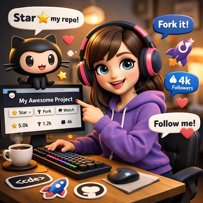 Promote usa your github repo to the right audience to gain star, fork ...