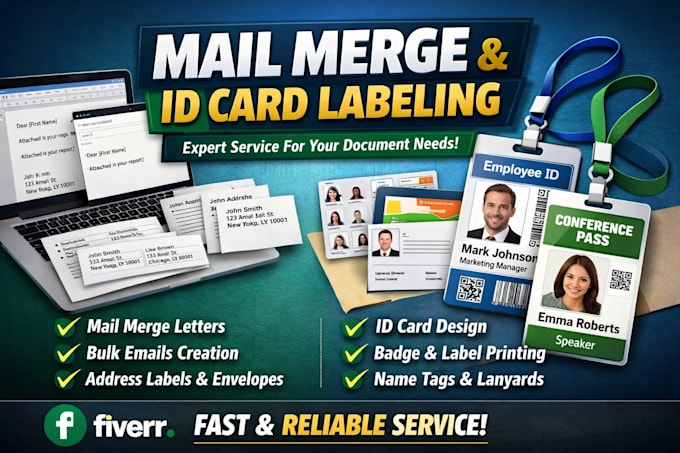 do professional mail merge and automated label generation from your data