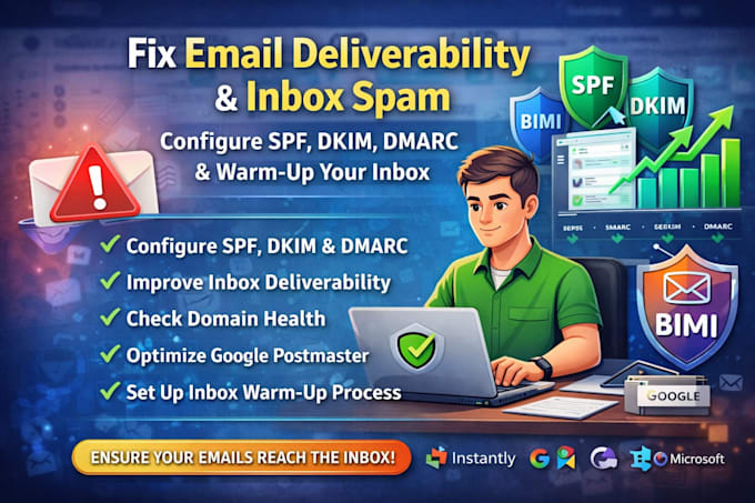 fix email deliverability issues with spf dkim dmarc and avoid spam folder