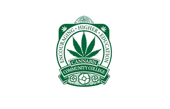 create a clean and modern cannabis logo