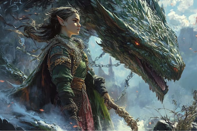 draw a fantasy illustration for you