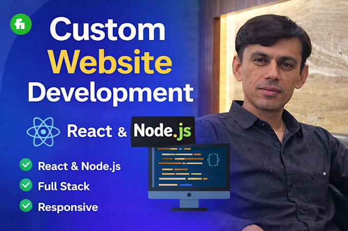build modern custom websites using react and node js
