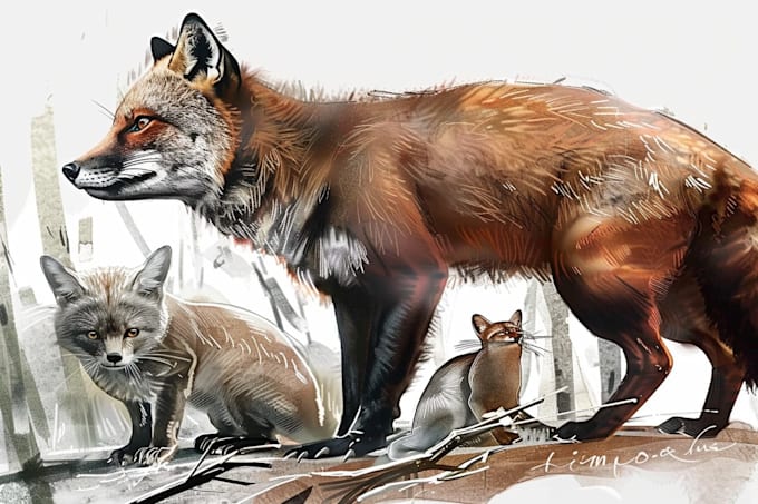 create realistic animal illustration