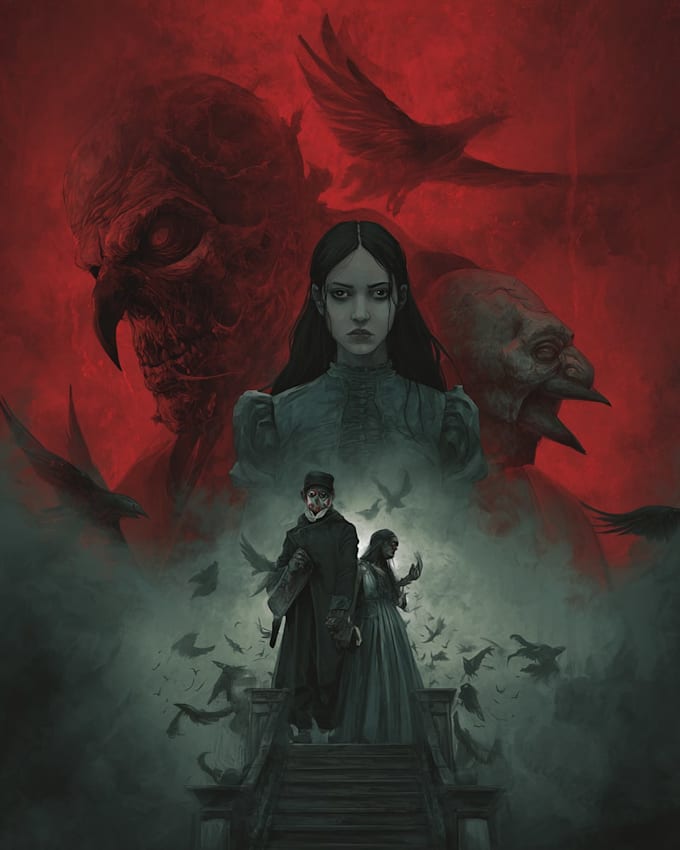 make a dark horror and fantasy horror character