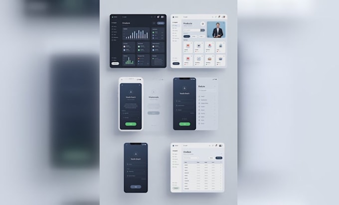 design modern ui ux website landing page in figma