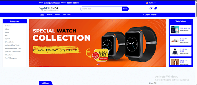 develop a custom ecommerce website using PHP laravel and mysql
