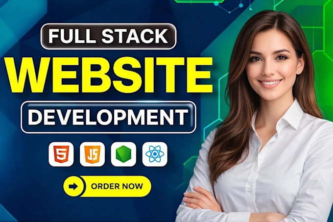 build website development as full stack website and front end web develop