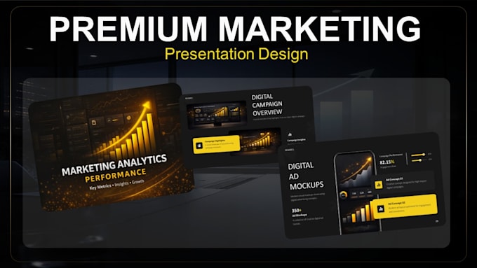 design a premium marketing presentation in powerpoint