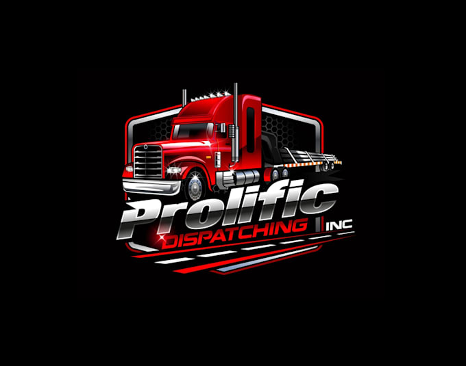 create exclusive and marvelous trucking dispatching logo design