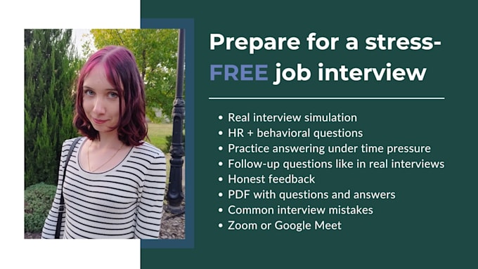 help you prepare for a job interview lets practice with me to be confident