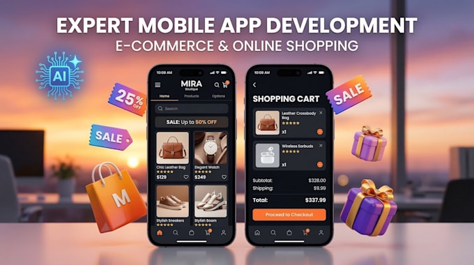 build a premium ecommerce mobile app with ai chatbot