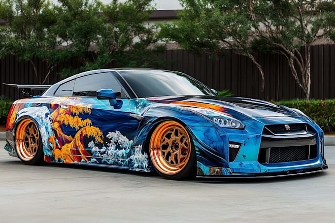 design car wrap, vehicle wrap design