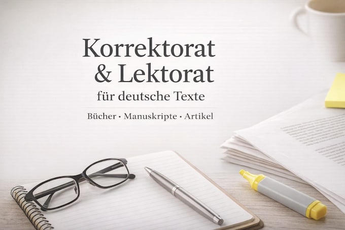 korrektorat und lektorat für deutsche texte