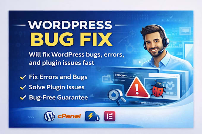 World Bug/error Fix wordpress bugs, errors, and plugin issues fast by Precious_prospe ...