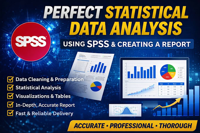 do spss statistical analysis, interpretation and reports