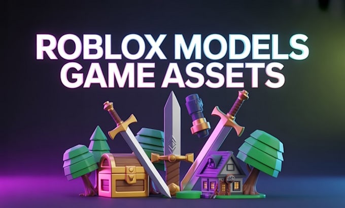 design professional roblox game assets, models, and props