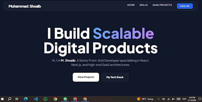 develop a premium, responsive frontend for your saas