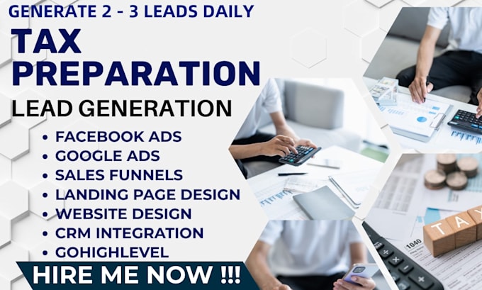 provide targerted tax preparation leads in the USA