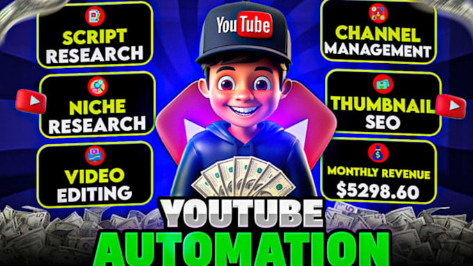 be your youtube faceless channel analyst, automation expert