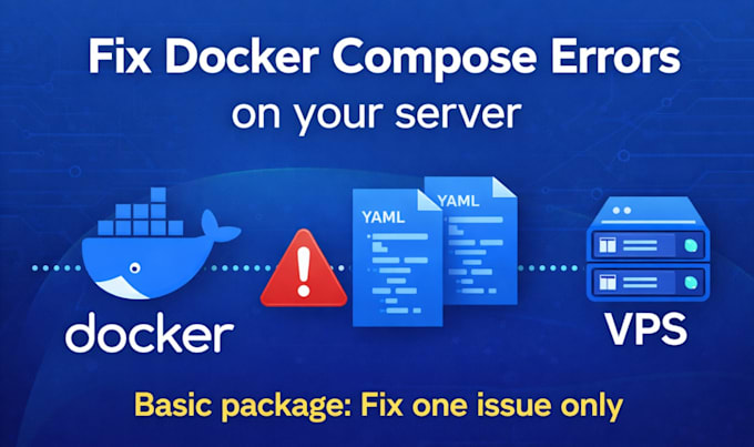 fix docker compose errors on your server