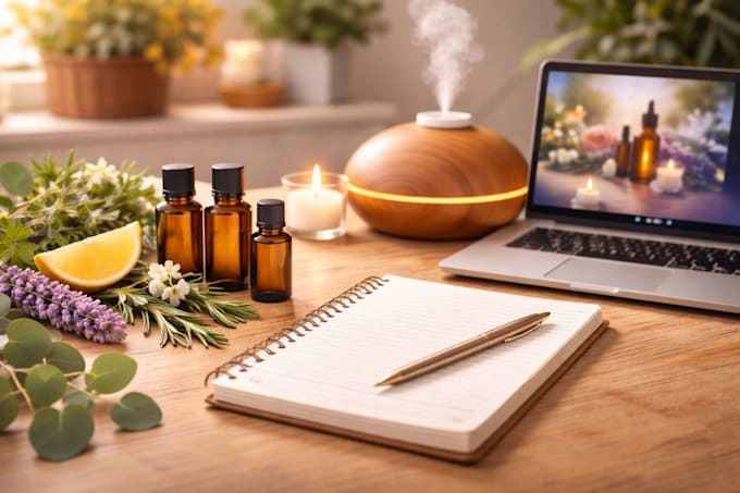 provide a personalized aromatherapy consultation via zoom