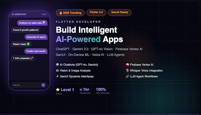 build a flutter ai app with chatgpt, gemini or firebase vertex ai