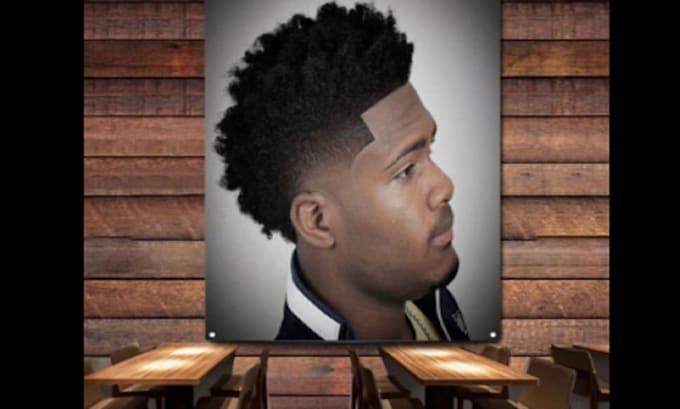 teach high class afro haircut barbing