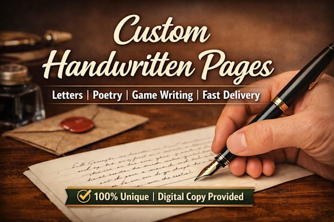 beautiful handwritten notes, letters, and documents