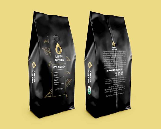 design product label and product packaging design