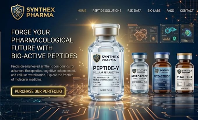 build peptide website peptide store supplement website nutraceutical website