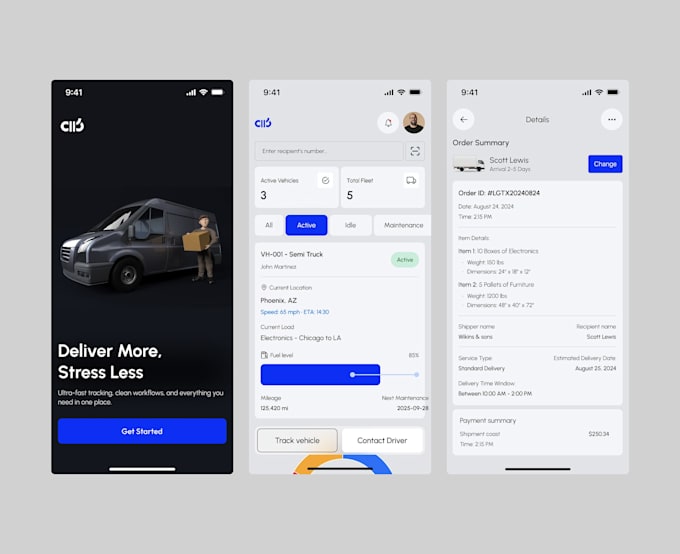 develop a top notch transport and logistics delivery app