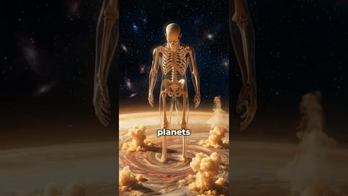 create a cinematic skeleton shot video or spooky skeleton animation