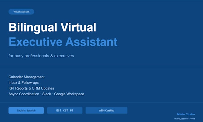 be your bilingual virtual executive assistant