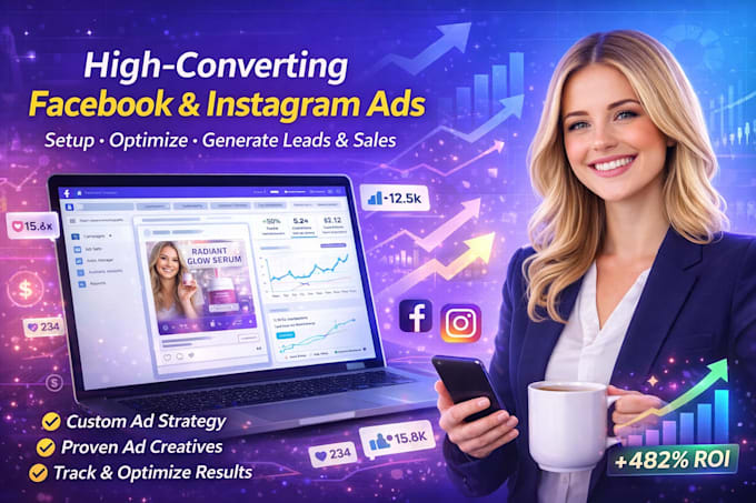 Create high converting facebook instagram ads that generate leads sales ...