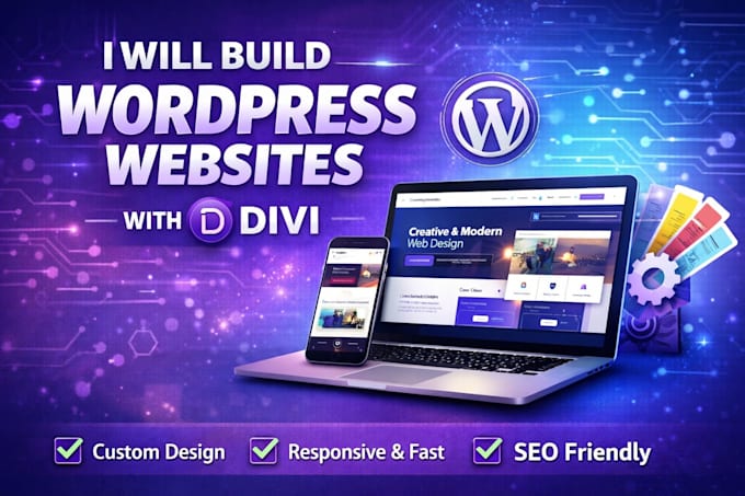 build SEO optimized wordpress website using divi builder