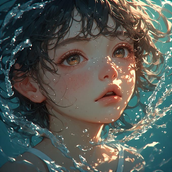 make a watercolor children illustration