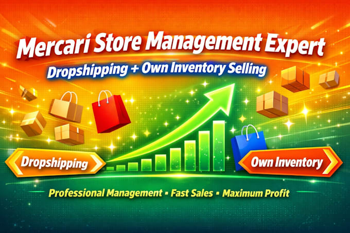 be a virtual assistant for the mercari shop, mercari store, mercari dropshipping