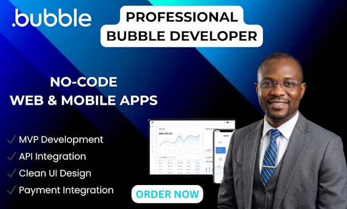 build bubble website, bubble mvp, saas , bubble app developer