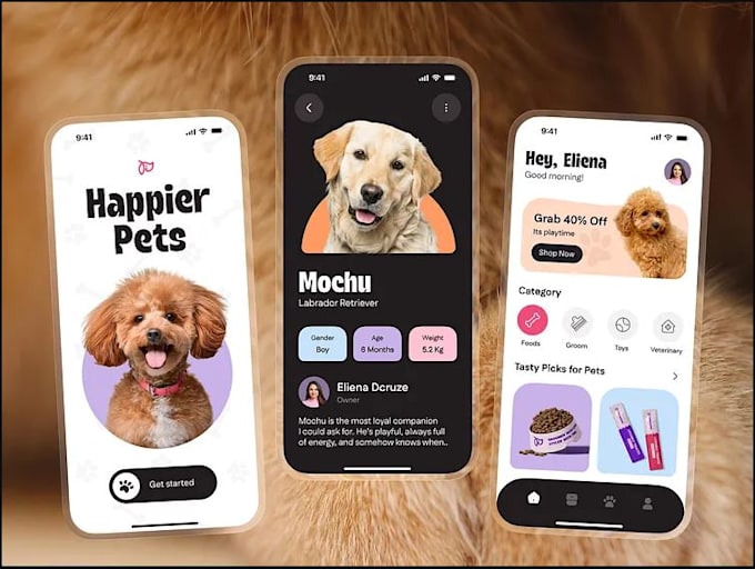 build dog breeder website pet care marketplace pet sitter gps tracker ai chatbot
