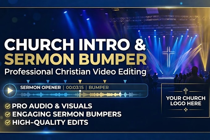 create sermon bumper and christian ministry videos