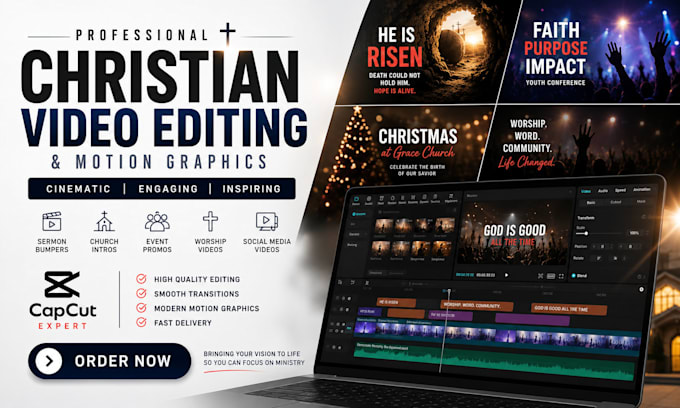 create sermon bumper and christian ministry videos