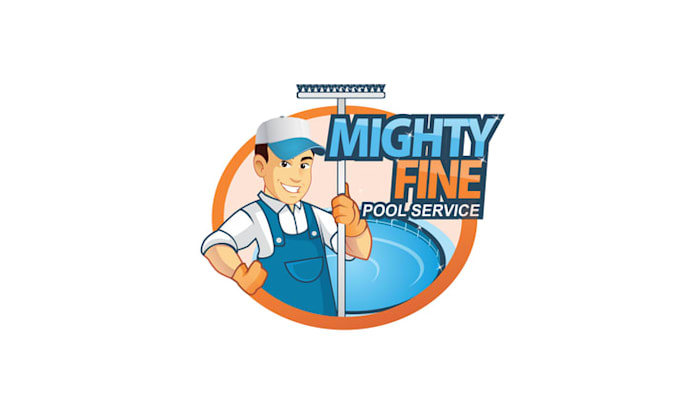 design modern mighty fine pool service logo for you