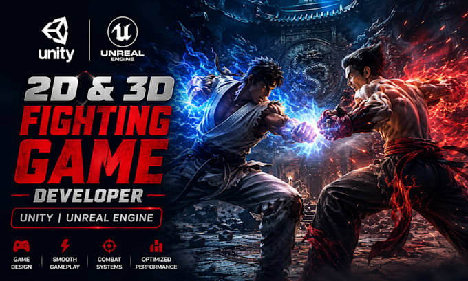 develop a professional fighting game for PC and mobile
