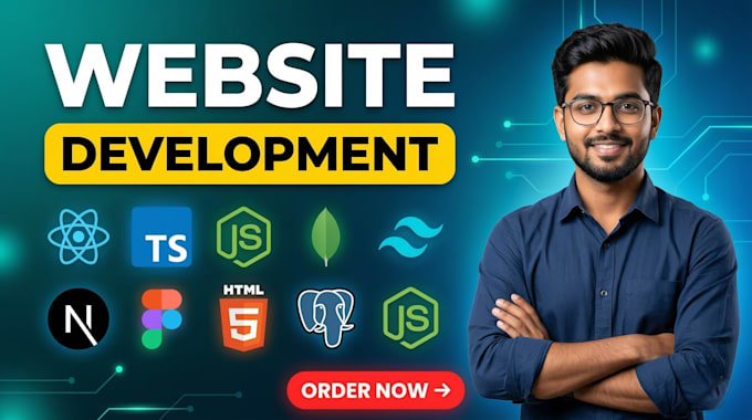 develop a full stack react js or next js website