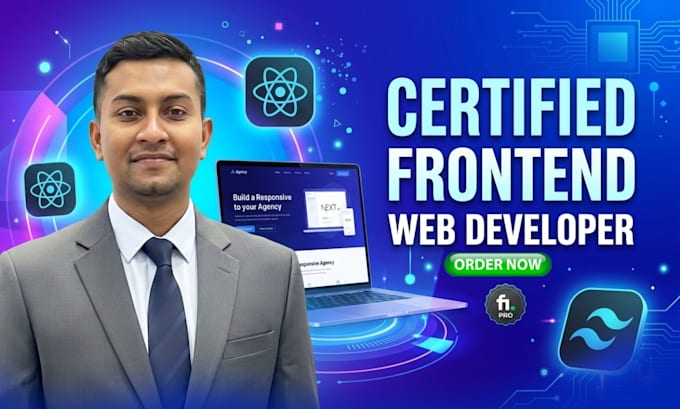 be your front end developer for custom website, landing page