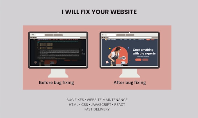 build and fix frontend websites