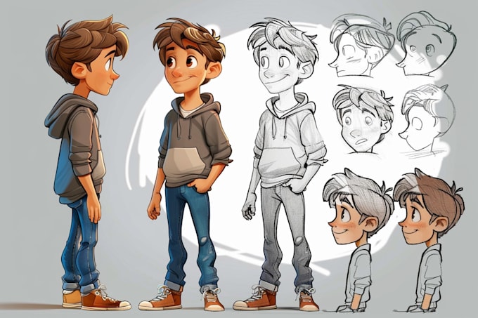 sketch your cartoon character