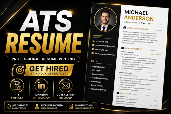 create ats friendly resume CV for job applications