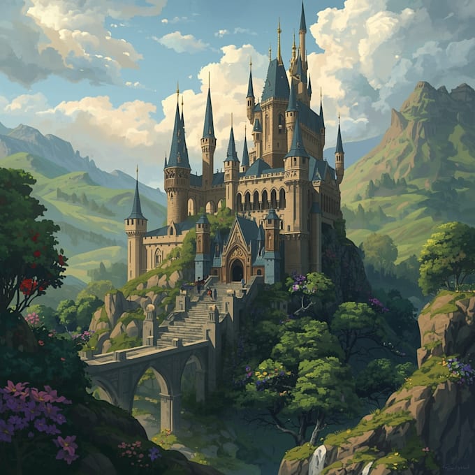 draw a fantasy illustration for you