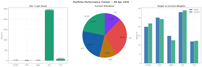 analyze financial data and create dashboards in excel or python